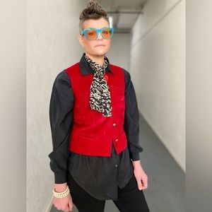 Vintage Express Silk Button Up